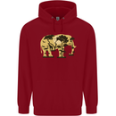 Elephant Ecology Animal Childrens Kids Hoodie Red