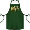 Elephant Ecology Animal Cotton Apron 100% Organic Forest Green