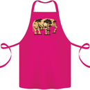 Elephant Ecology Animal Cotton Apron 100% Organic Pink