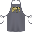Elephant Ecology Animal Cotton Apron 100% Organic Steel