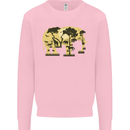 Elephant Ecology Animal Kids Sweatshirt Jumper Light Pink