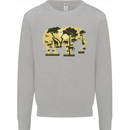 Elephant Ecology Animal Kids Sweatshirt Jumper Sports Grey