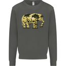 Elephant Ecology Animal Kids Sweatshirt Jumper Storm Grey