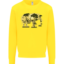 Elephant Ecology Animal Kids Sweatshirt Jumper Yellow