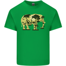 Elephant Ecology Animal Mens Cotton T-Shirt Tee Top Irish Green