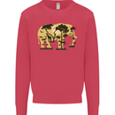 Elephant Ecology Animal Mens Sweatshirt Jumper Heliconia