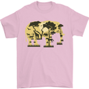 Elephant Ecology Animal Mens T-Shirt Cotton Gildan Light Pink