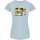 Elephant Ecology Animal Womens Petite Cut T-Shirt Light Blue