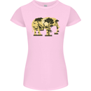 Elephant Ecology Animal Womens Petite Cut T-Shirt Light Pink