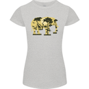 Elephant Ecology Animal Womens Petite Cut T-Shirt Sports Grey