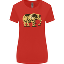 Elephant Ecology Animal Womens Wider Cut T-Shirt Red