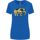 Elephant Ecology Animal Womens Wider Cut T-Shirt Royal Blue