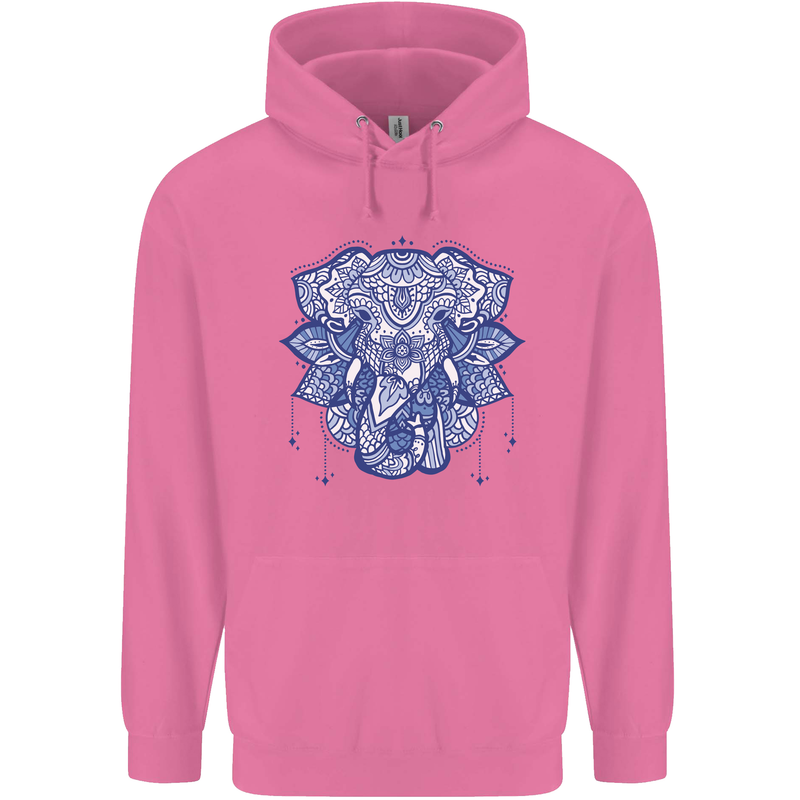 Elephant Mandala Art Childrens Kids Hoodie Azalea