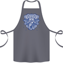 Elephant Mandala Art Cotton Apron 100% Organic Steel