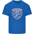 Elephant Mandala Art Kids T-Shirt Childrens Royal Blue