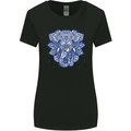 Elephant Mandala Art Womens Wider Cut T-Shirt Black