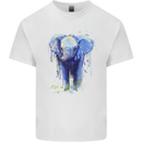 Elephant Watercolour Kids T-Shirt Childrens White