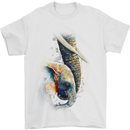 Elephant With Calf Baby Watercolour Mens T-Shirt Cotton Gildan White
