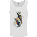 Elephant With Calf Baby Watercolour Mens Vest Tank Top White