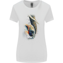 Elephant With Calf Baby Watercolour Womens Wider Cut T-Shirt White