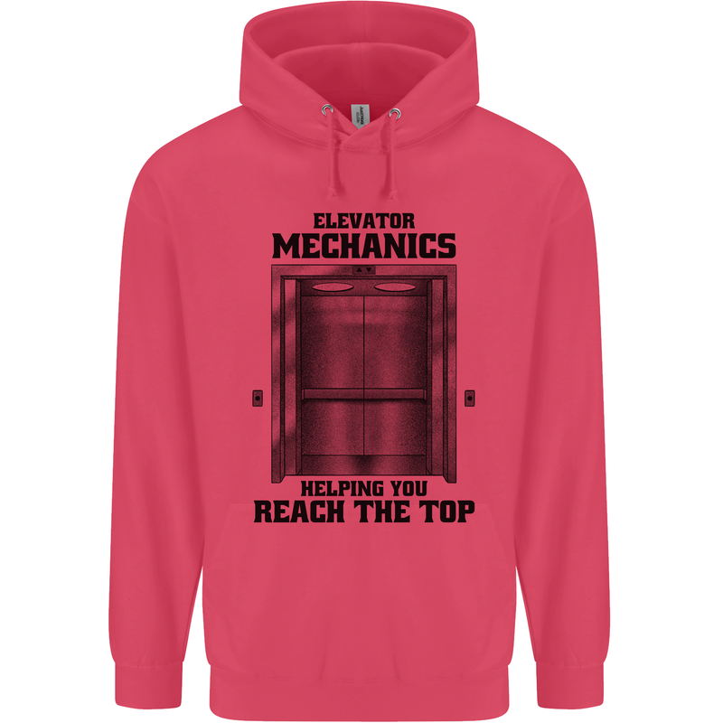 Elevator Mechanic Lift Engineer Childrens Kids Hoodie Heliconia