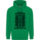 Elevator Mechanic Lift Engineer Childrens Kids Hoodie Irish Green