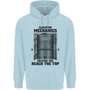 Elevator Mechanic Lift Engineer Childrens Kids Hoodie Light Blue