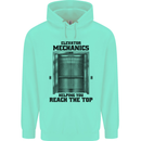 Elevator Mechanic Lift Engineer Childrens Kids Hoodie Peppermint