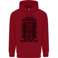 Elevator Mechanic Lift Engineer Childrens Kids Hoodie Red