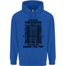 Elevator Mechanic Lift Engineer Childrens Kids Hoodie Royal Blue