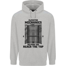 Elevator Mechanic Lift Engineer Childrens Kids Hoodie Sports Grey