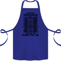 Elevator Mechanic Lift Engineer Cotton Apron 100% Organic Royal Blue