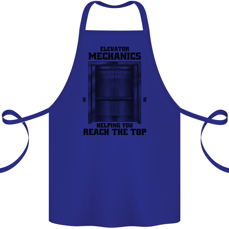 Elevator Mechanic Lift Engineer Cotton Apron 100% Organic Royal Blue