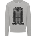 Elevator Mechanic Lift Engineer Kids Sweatshirt Jumper Sports Grey