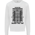 Elevator Mechanic Lift Engineer Kids Sweatshirt Jumper White