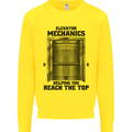 Elevator Mechanic Lift Engineer Kids Sweatshirt Jumper Yellow