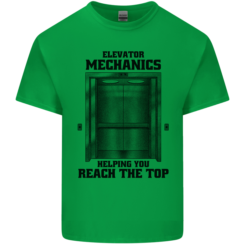 Elevator Mechanic Lift Engineer Kids T-Shirt Childrens Irish Green