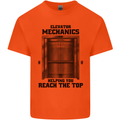 Elevator Mechanic Lift Engineer Kids T-Shirt Childrens Orange