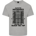Elevator Mechanic Lift Engineer Kids T-Shirt Childrens Sports Grey
