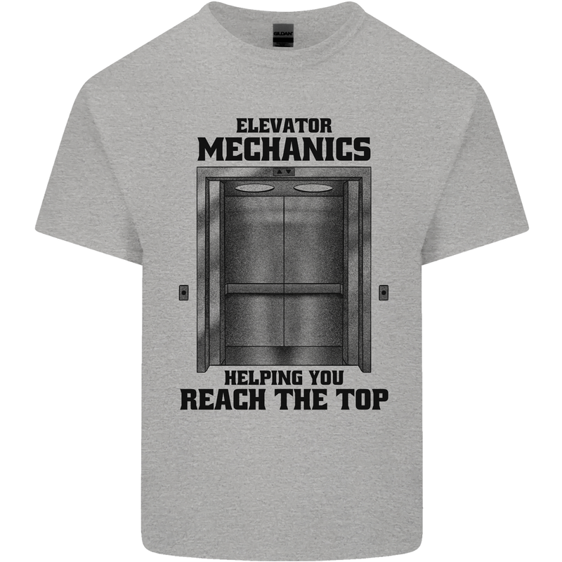 Elevator Mechanic Lift Engineer Kids T-Shirt Childrens Sports Grey