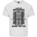 Elevator Mechanic Lift Engineer Kids T-Shirt Childrens White