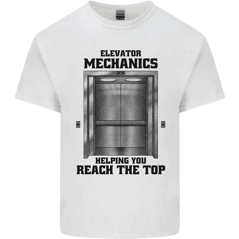 Elevator Mechanic Lift Engineer Kids T-Shirt Childrens White