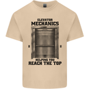 Elevator Mechanic Lift Engineer Mens Cotton T-Shirt Tee Top Sand