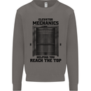 Elevator Mechanic Lift Engineer Mens Sweatshirt Jumper Charcoal