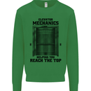 Elevator Mechanic Lift Engineer Mens Sweatshirt Jumper Irish Green