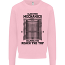 Elevator Mechanic Lift Engineer Mens Sweatshirt Jumper Light Pink