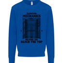 Elevator Mechanic Lift Engineer Mens Sweatshirt Jumper Royal Blue