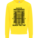 Elevator Mechanic Lift Engineer Mens Sweatshirt Jumper Yellow