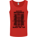 Elevator Mechanic Lift Engineer Mens Vest Tank Top Red