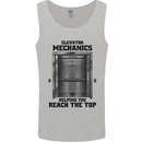 Elevator Mechanic Lift Engineer Mens Vest Tank Top Sports Grey